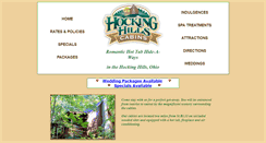 Desktop Screenshot of hockinghillscabins.com